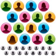 Customer profile silhouettes