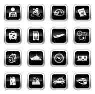 Supergloss Black Icons - Tourism