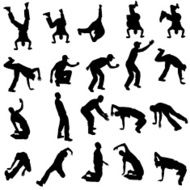 Vector Silhouette Of People N473