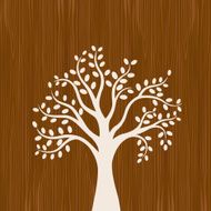Floral on wood