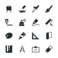 Drawing and Painting Silhouette Icons