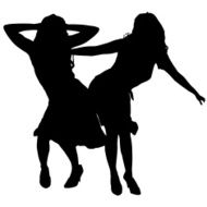 Vector Silhouette Of People N475