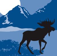 Moose Silhouette N4