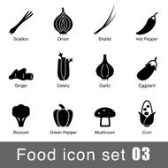 Supermarket Food flat icon set design N5