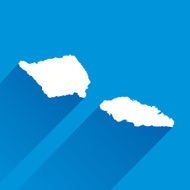 Blue Samoa Map icon