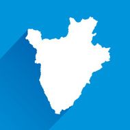 Blue Burundi Map icon