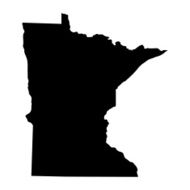 map of the U S state Minnesota N2