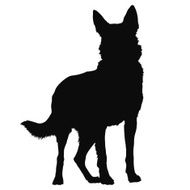 German Shepherd Silhouette N5