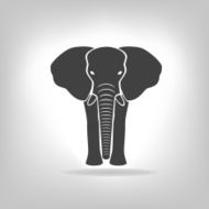 gray emblem of an elephant N2