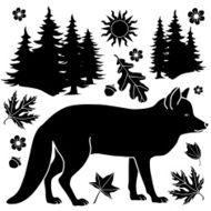 fox in the woods