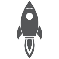 Rocket silhouette