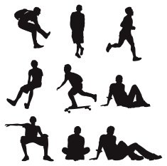 Assorted shapes of people N2