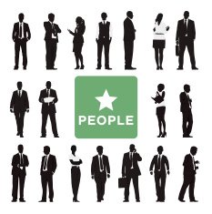 Vector of Diverse Business People N2