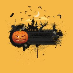 Halloween banner Jack o' lantern world N2