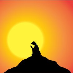 Vector silhouette of Chinese N3
