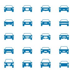 Car icons set N4