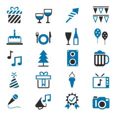 party icons set N11