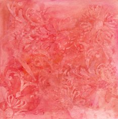 Pink subtle lace textured background on paper