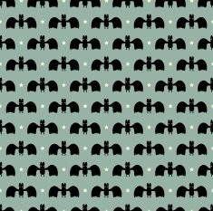 Seamless Bat Pattern N2