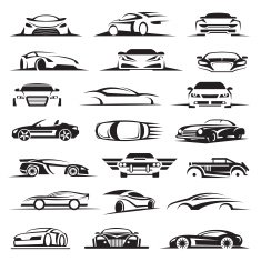Car icon set N7