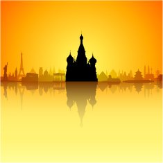 Saint Basil's Cathedral Moscow (Each Building is Moveable and Complete)
