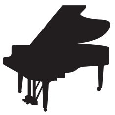 Jazz Grand Piano Silhouette