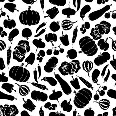 Vegetables seamless pattern N21