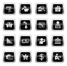 Supergloss Black Icons - Financial Crisis