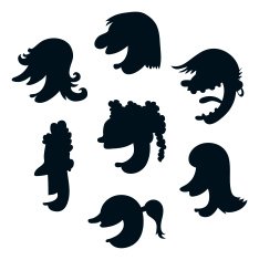 Cartoon Heads - Women