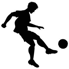 Soccer Player Silhouette N9