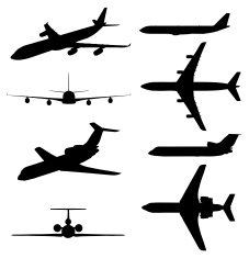 Aircraft Silhouette Collection (vector jpg)