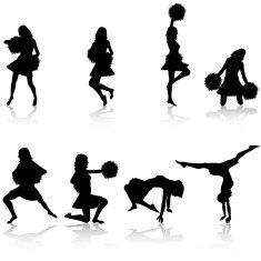 Cheerleading Silhouette Collection