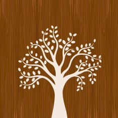 Floral on wood