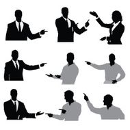 Silhouette of people gesturing N11