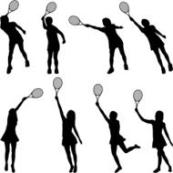 Women Playing Tennis