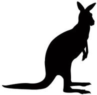 Kangaroo Silhouette N5