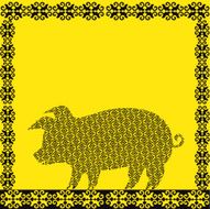 pig in the frame