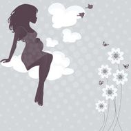 Silhouette mom to be N2