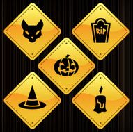 Yellow Signs - Halloween