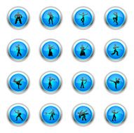 Blue Icons - Martial Arts