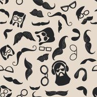 Pattern with moustache N2