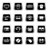 Supergloss Black Icons - Computer & Peripherals