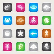 Multicolor Icons - Seafood