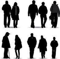 Casual people silhouette N17
