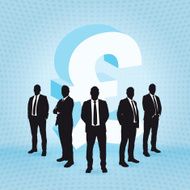 Businessman and Pound sign