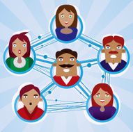 Faces with social connection