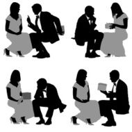 Man giving a present to his wife