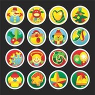 christmas button