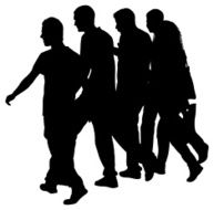 People walking in street N2