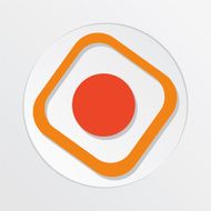 Sushi Restaurant Icon California Roll